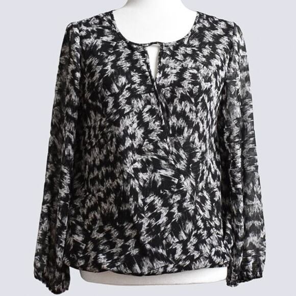 VINCE CAMUTO Women's Blouse Size XS Black & White - Picture 1 of 6